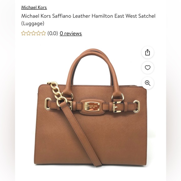 Michael Kors Saffiano Leather Hamilton East West Satchel - Picture 1 of 9